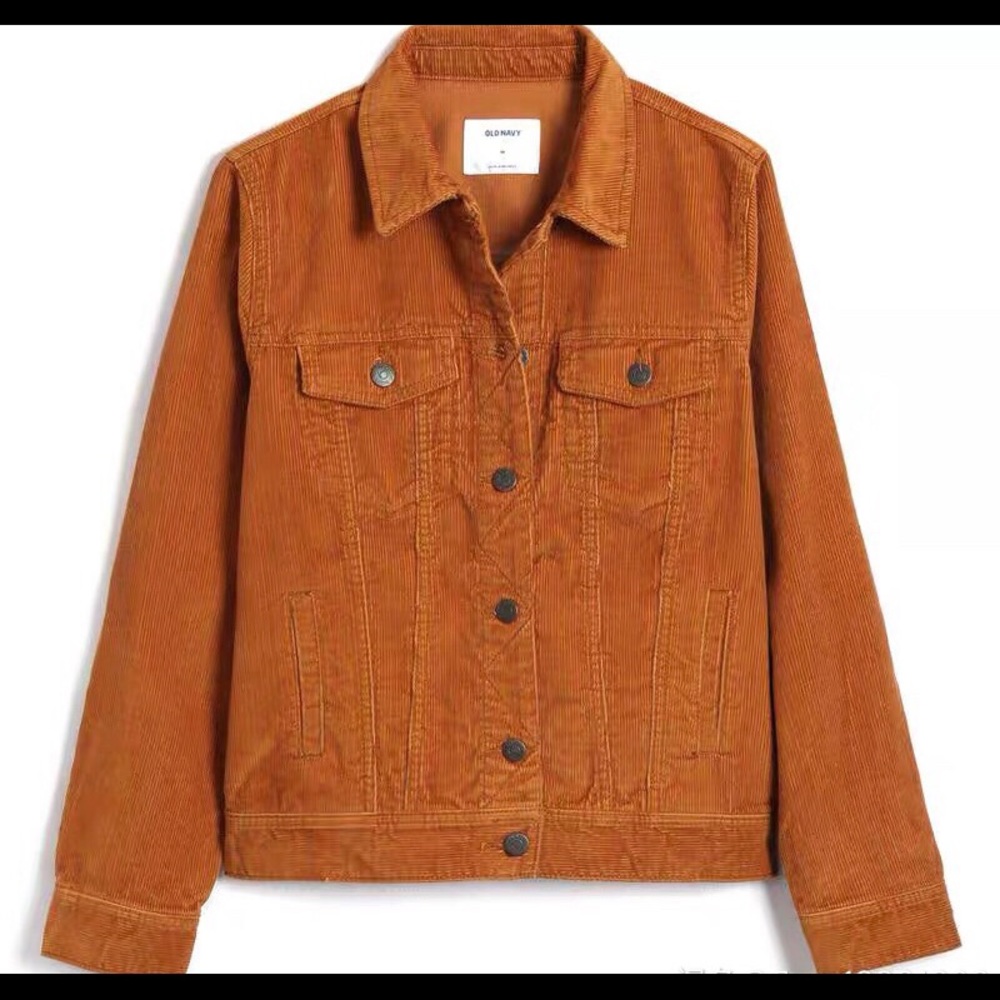 Old Navy 90s Orange corduroy cotton female jacket